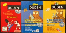 SAMMLUNG - 3 x DUDEN BASISWISSEN GRUNDSCHULE - Deutsch, Englisch, Mathematik