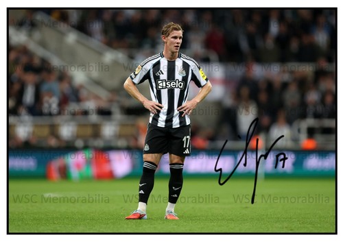 12005. Emil Krafth Signed Pictures (A4 Prints) Newcastle Sweden etc.