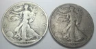 1933 S, & 1935 P * 2 SILVER WALKING LIBERTY HALF DOLLARS * As Seen USA FREE SHIP