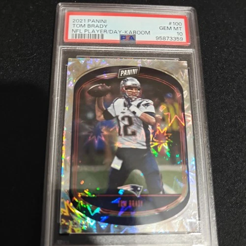 TOM BRADY 2021 Panini Player of the Day Football KABOOM #23/99 SSP HOF - PSA 10
