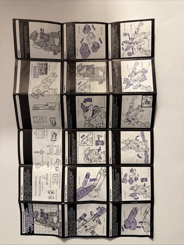 Trypticon Action Figure Instruction Booklet Manual 1986 G1 Transformers Vintage - Picture 3 of 4