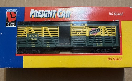 Life Like Trains escala HO CNW 51040 Chicago North Western Stock Car #8488 EX | Zustand: New