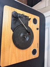 Ion Archive LP USB Turntable Vinyl to MP3 Record Player 3 Speed Wood Finish A2