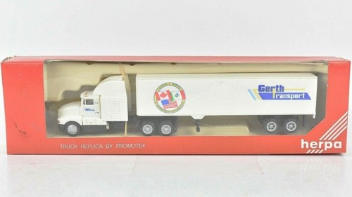 Camión remolque tractor de transporte Kenworth Gerth Herpa 6142 escala 1:87 | Zustand: New