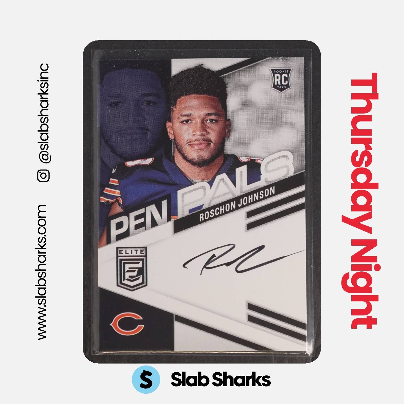 2023 PANINI DONRUSS ELITE #PPRJO ROSCHON JOHNSON PEN PALS RC AUTO ROOKIE