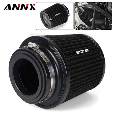 Universal High Performance Cold Air Intake Air Filter 3'',3.5'',4''Inlet, 6.5''Tall