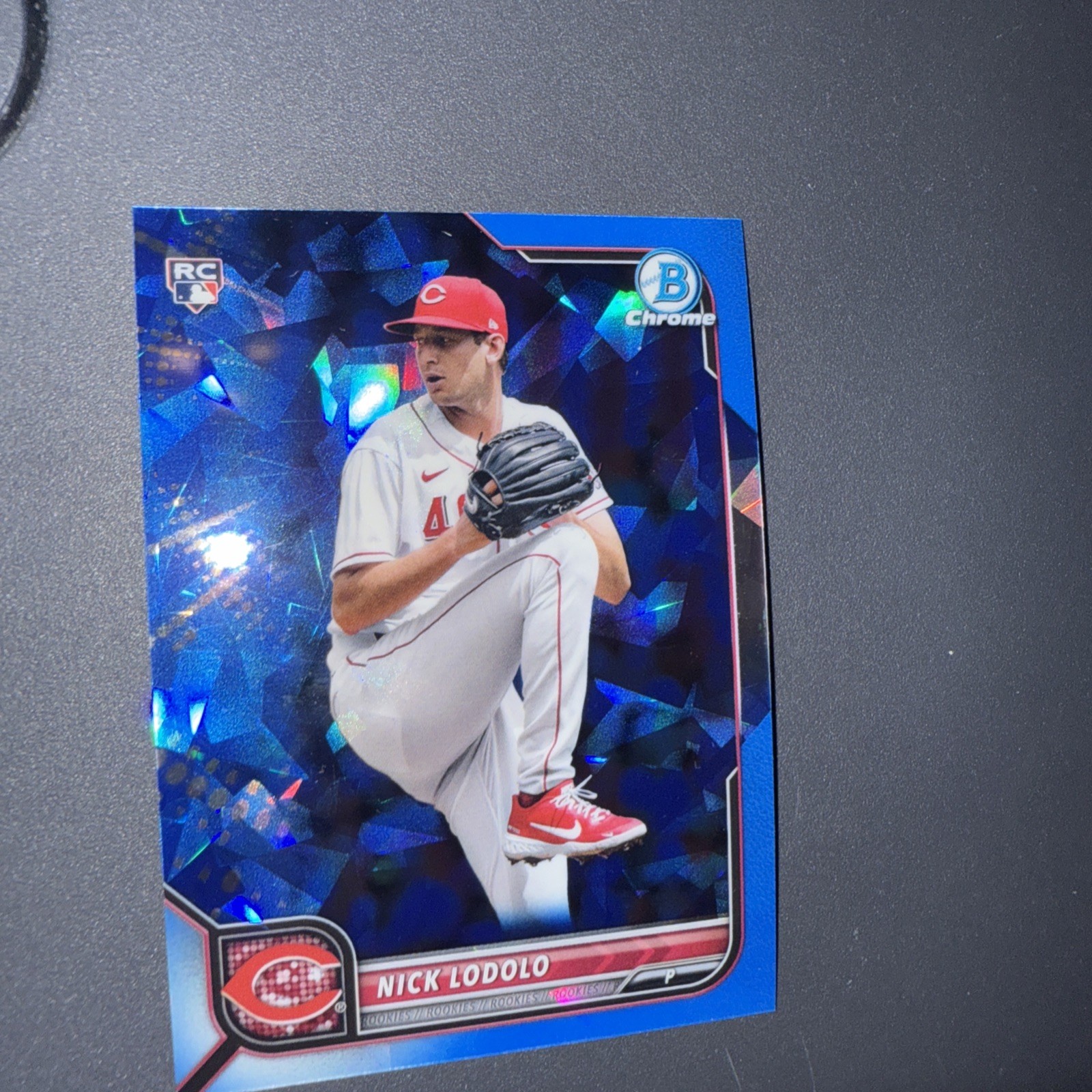 Nick Lodolo 2022 Bowman Chrome Sapphire Edition RC #27 MLB Reds Trading Card