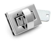 1-1/4 inch Silver Twist Lock Purse Closure Turn Lock for DIY Craft Bag