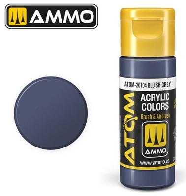 Atom Bluish Grey Acrylic Paint 20ml Bottle