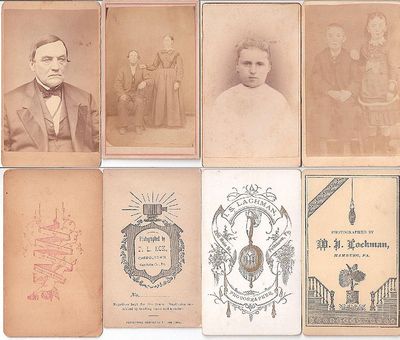 MISCELLANEOUS CDVs, SET OF 4