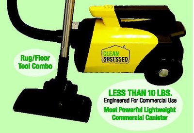 Clean Obsessed Commercial Vacuum CO711 w/Cloth Vacuum Bags- 9pk-