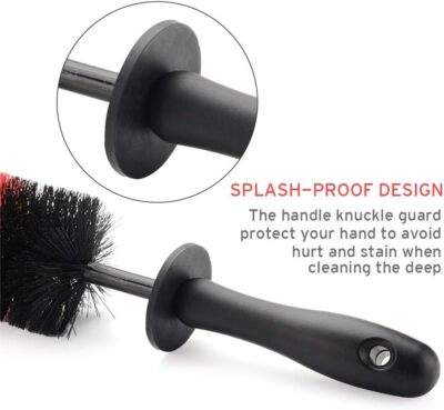Car Detailing Brush Wheel Rims Tire Seat Engine Cleaning Too