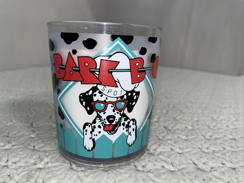 Vintage Dalmatians Dog Puppy “Spot” 14 Oz Plastic Cups Set Of 4 Taiwan Cute NOS - Picture 6 of 16