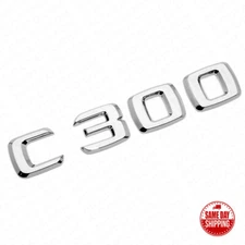 08-14 C 300 Emblem Trunk Lid Letter Logo Nameplate Badge Decoration AMG Chrome