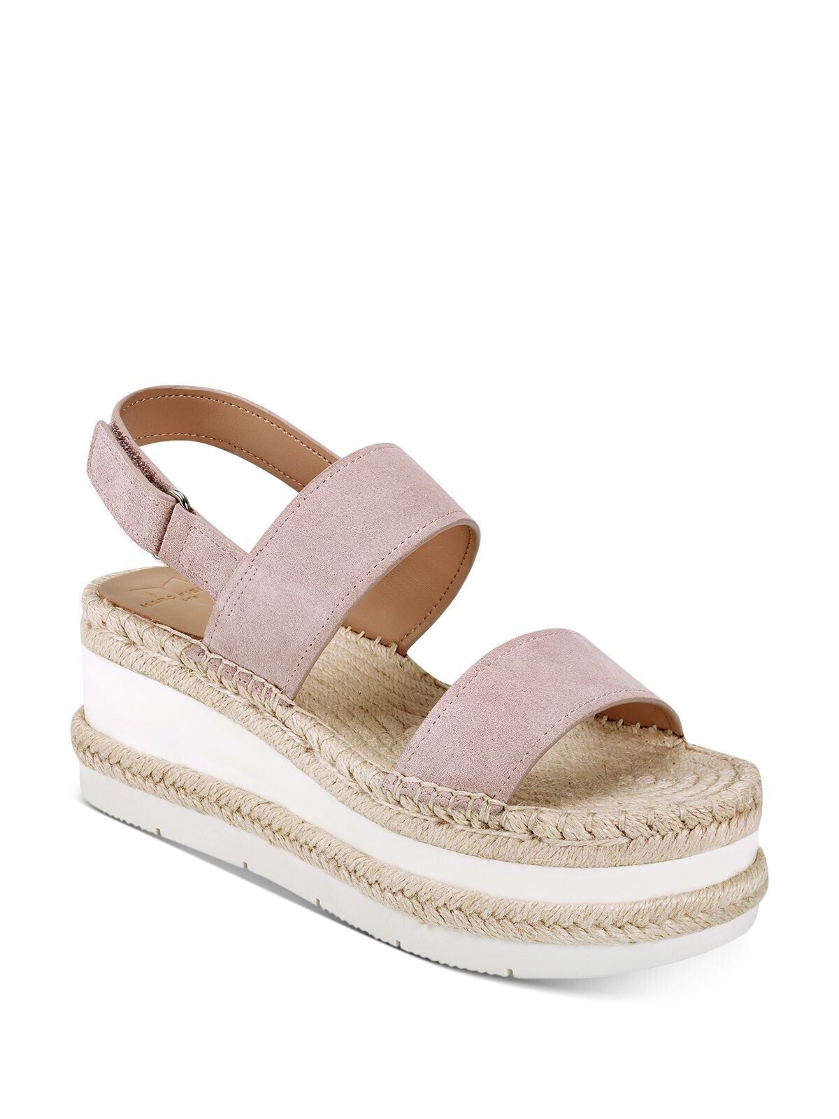 Женские розовые туфли MARC FISHER на платформе с двумя ремешками Gallia на танкетке 8,5 М