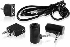 DP Audio Black Universal 5 in 1 3.5MM Headphone Audio Conversion Adapter Kit New