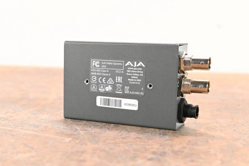 AJA HA5 HDMI to SD/HD-SDI Video and Audio Converter (NO POWER SUPPLY) CG01J0F - Image 2 of 4