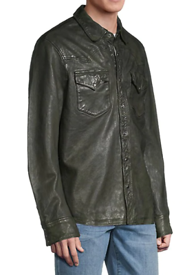 Polo Ralph Lauren Washed Leather Shirt Regular Size Jacket Polo Ralph Lauren Washed Leather Shirt Regular Size Jacket