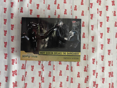 2023 TOPPS NOW THE MANDALORIAN CHAPTER 24 #37 MOFF GIDEON BREAKS THE DARKSABER