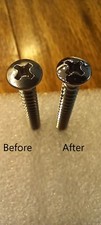 4 POLISHED Stainless Steel Neck Screws for FENDER STRAT/ TELE