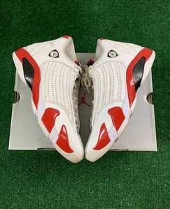 white red jordan 14