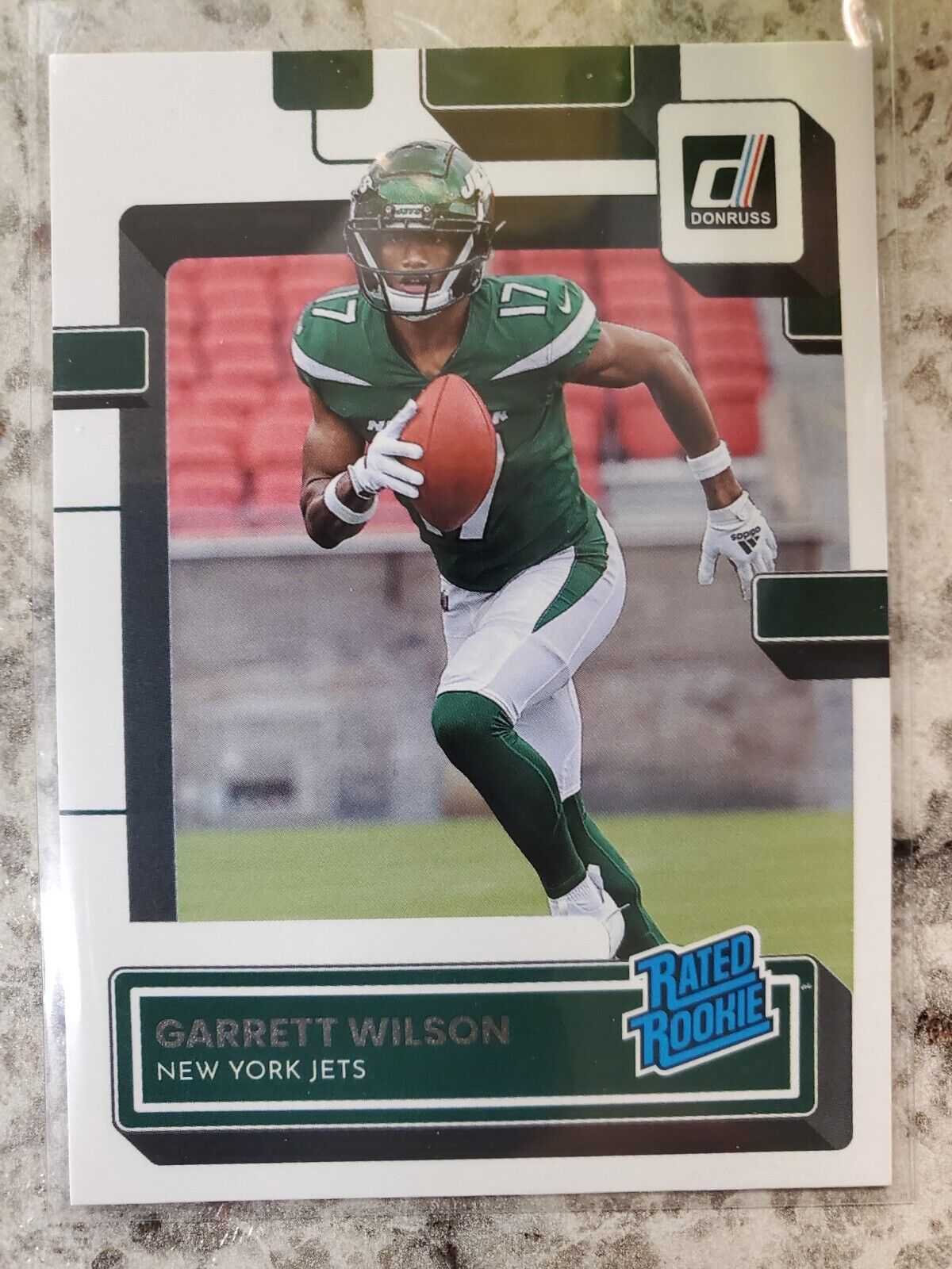 2022 Donruss Rated Rookies #306 Garrett Wilson - New York Jets