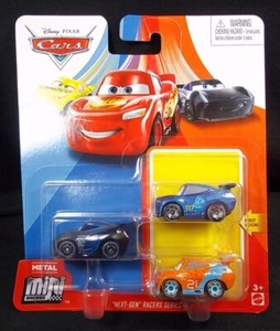 disney pixar cars mini racers 3 pack