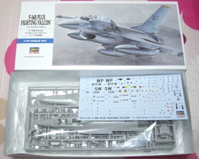 1/72 Hasegawa D14 F-16B Plus Fighting Falcon plastic kit and