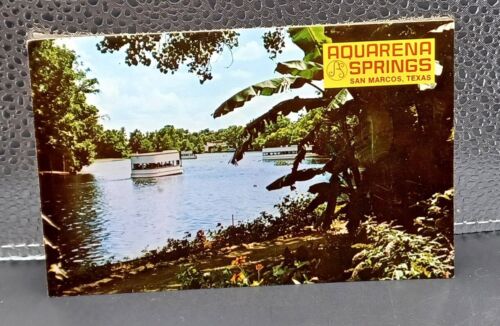 Aquarena Springs Glass Bottom Boat San Marcos Texas Postcards