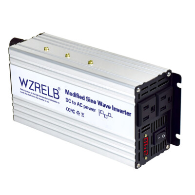 24V to 120V Modified Sine Wave Inverter 800W Power Converter Car Truck Motor RV
