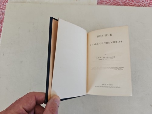 BEN-HUR by Lew Wallace. First Edition. Blue Hardcover Book 1880. - Picture 5 of 8
