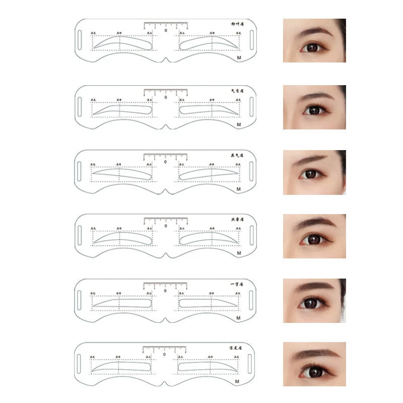 Eyebrow Stamp Card Makeup Tool Eyebrow Shaper Stencil Shaping Brow Definer DIY - Image 3 of 4