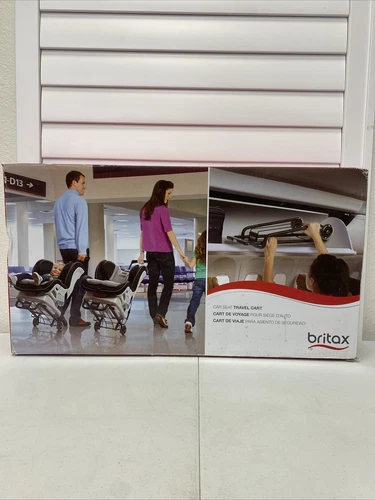 Britax Car Seat Convertible Travel Cart Black Adjustable Handle S840500 - Picture 10 of 17