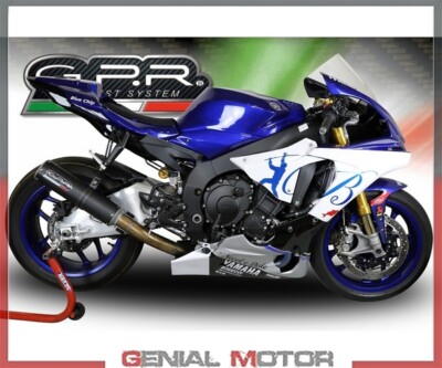 Exhaust Muffler GPR M3 BLACK TITANIUM Racing YAMAHA YZF R1/R1-M 2017 > 2020
