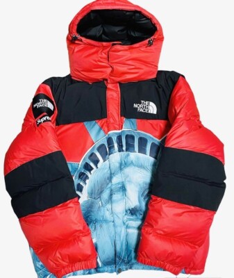 Supreme × THE NORTH FACE 自由の女神 バルトロ S Supreme x North Face Statue of Liberty Baltoro Down Jacket Red