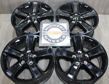 Jeep Wrangler Gladiator 18 Wheels Black Jk Jl 5x127 17x7.5 2007-2026 Loc 2351