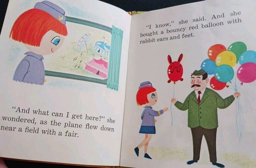 Libro de cuentos Whitman PeePul Pals SALLY STEWARDESS The Very Special Gifts de colección '67 - Imagen 9 de 12