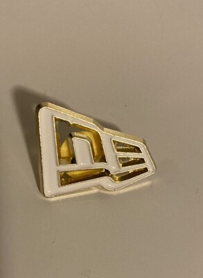 New Era Hat Pin - New Era Logo - White Gold / Clear | eBay