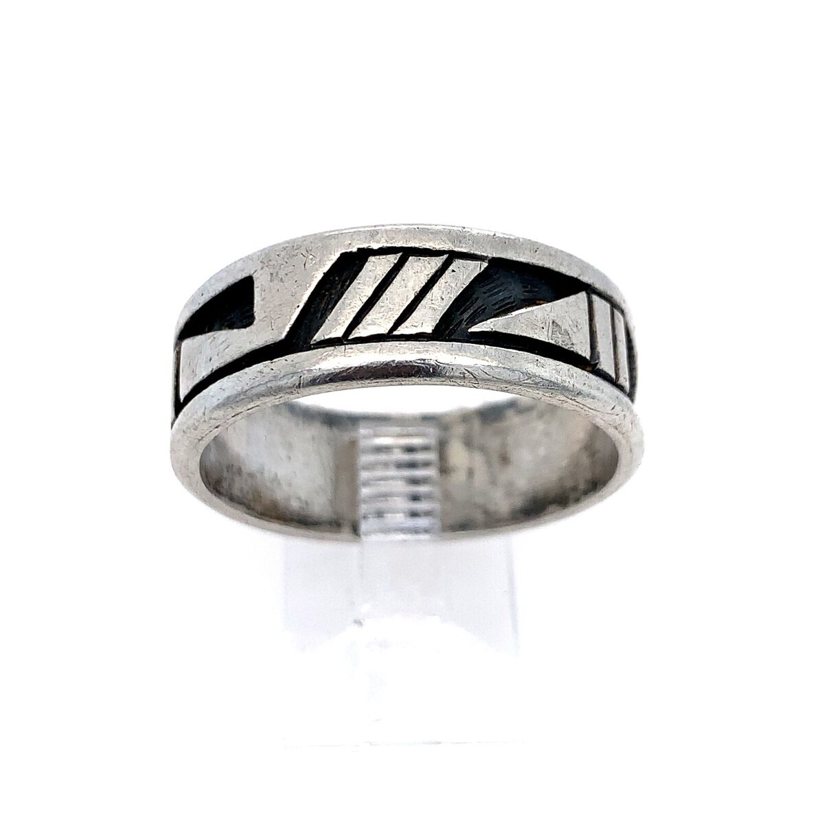 Vintage Ted Wadsworth Hopi Patterns Sterling Silver Band Vintage Ted Wadsworth Hopi Patterns Sterling Silver Band