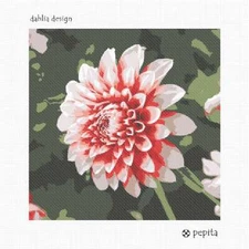 Dahlia Design Needlepoint Kit or Canvas
