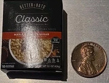 ZURU Mini Brands BETTER OATS Classic MAPLE & BROWN SUGAR Instant Oatmeal W/ FLAX