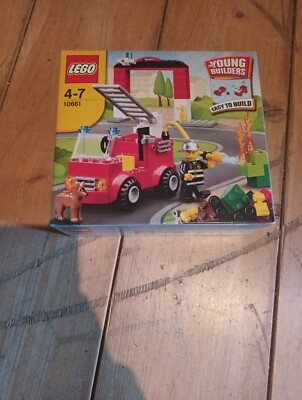 LEGO 10661 For Young Builders My First Lego Fire Station Factory Sealed 90 pcs