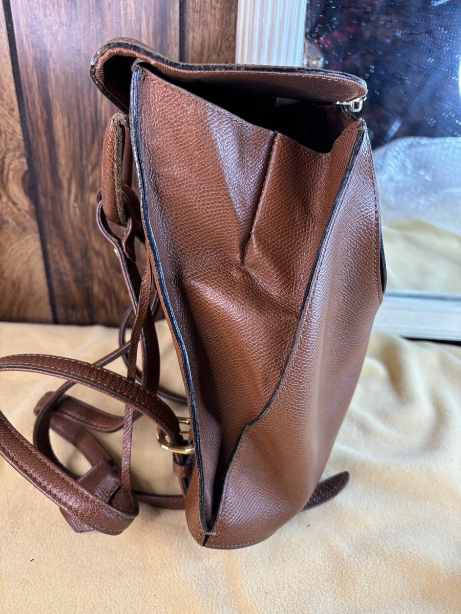 Renoma Paris Purse Backpack Bag Made In France Color Brown | eBay