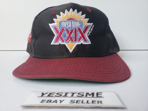 Vintage Super Bowl XXIX San Francisco 49ers Champions Snapback Hat Logo 7 - Picture 3 of 11