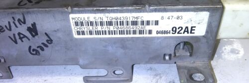 P04686492AE bcm body control module 1999-2000 Dodge Caravan - Picture 2 of 4