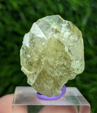 12-gm Rare Titanite Sphene Gemmy Green Crystal with good luster & formation - Pk