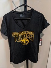 UW Oshkosh Titans Russell Athletic Womens Black Size Medium M 8-10 NWT