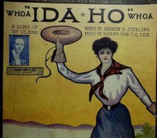 1906 Whoa "Ida-Ho" Whoa - Harry Von-Tilzer - Jazz Sheet Music