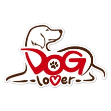 Dog Lover Rescue, Vinyl Decal Sticker, Indoor Outdoor, 3 Sizes, 9081