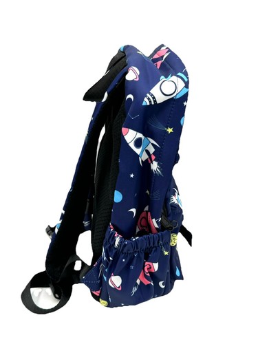 Absho Child Size Space Themed Backpack Spaceship Planets Multi-pocket - Picture 2 of 9
